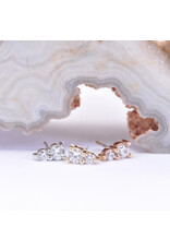 BVLA Jeanie 2 with CZ in 14k Gold Threadless Ends by BVLA!