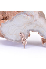 BVLA 10mm Feather 14k Gold 16g Threaded Ends by BVLA!