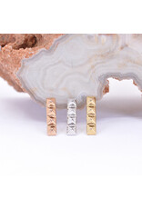 BVLA Pyramid Strip 14k Gold Threadless Ends by BVLA!