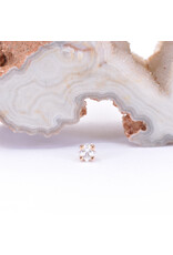 BVLA Princess Cut Prong with Genuine Diamond or CZ in 14k Gold Threadless Ends by BVLA!