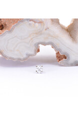 BVLA Princess Cut Prong with Genuine Diamond or CZ in 14k Gold Threadless Ends by BVLA!