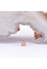 BVLA Tiny Hibiscus Flower in 14k Gold Threadless Ends by BVLA!