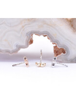 BVLA Tiny Hibiscus Flower in 14k Gold Threadless Ends by BVLA!