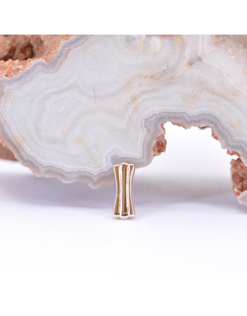 BVLA Art Deco in 14k Gold Threadless Ends by BVLA!