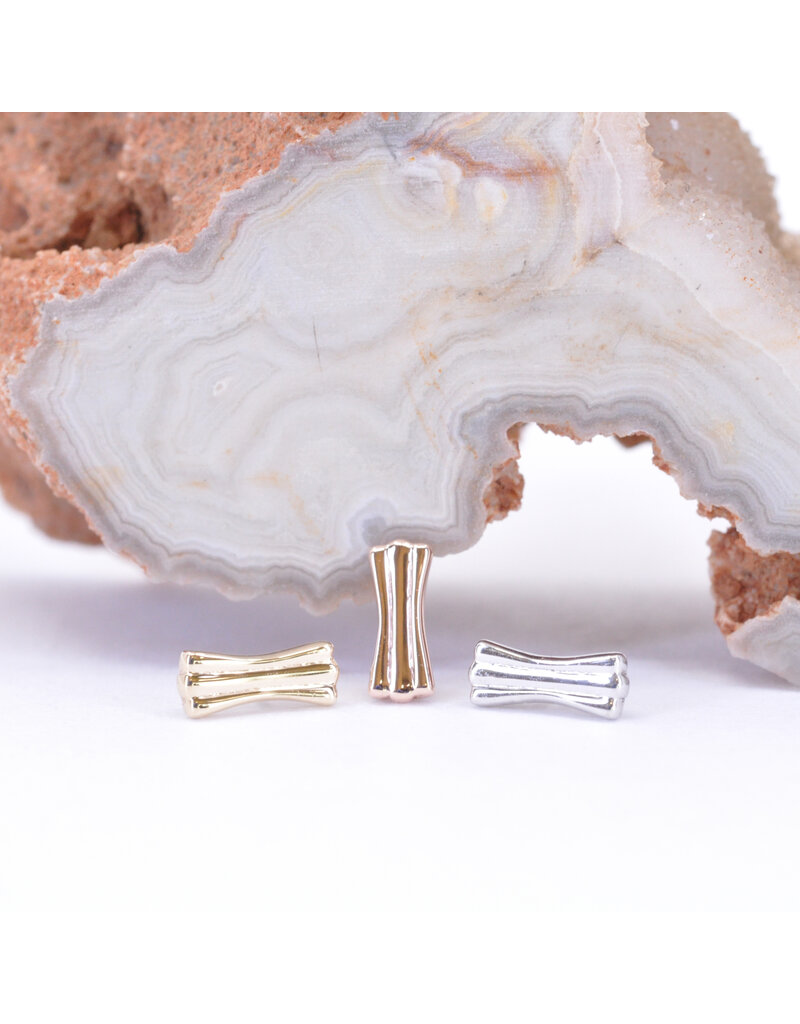 BVLA Art Deco in 14k Gold Threadless Ends by BVLA!