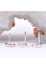 BVLA 4mm Flat Crescent Moon in 14k Gold Threadless Ends by BVLA!