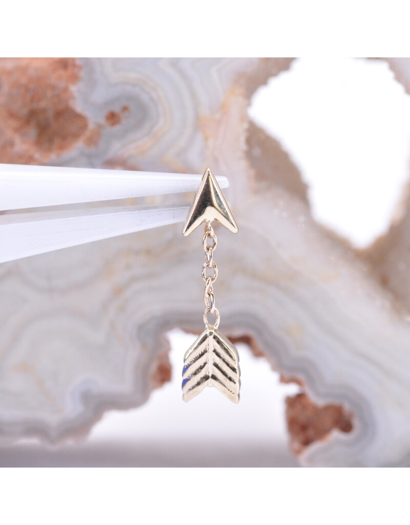 BVLA Love Struck in 14k Gold 16g Threaded Ends by BVLA!