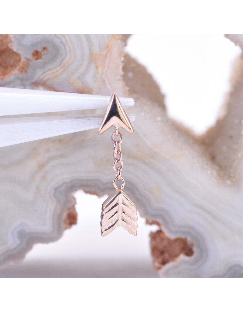 BVLA Love Struck in 14k Gold 16g Threaded Ends by BVLA!