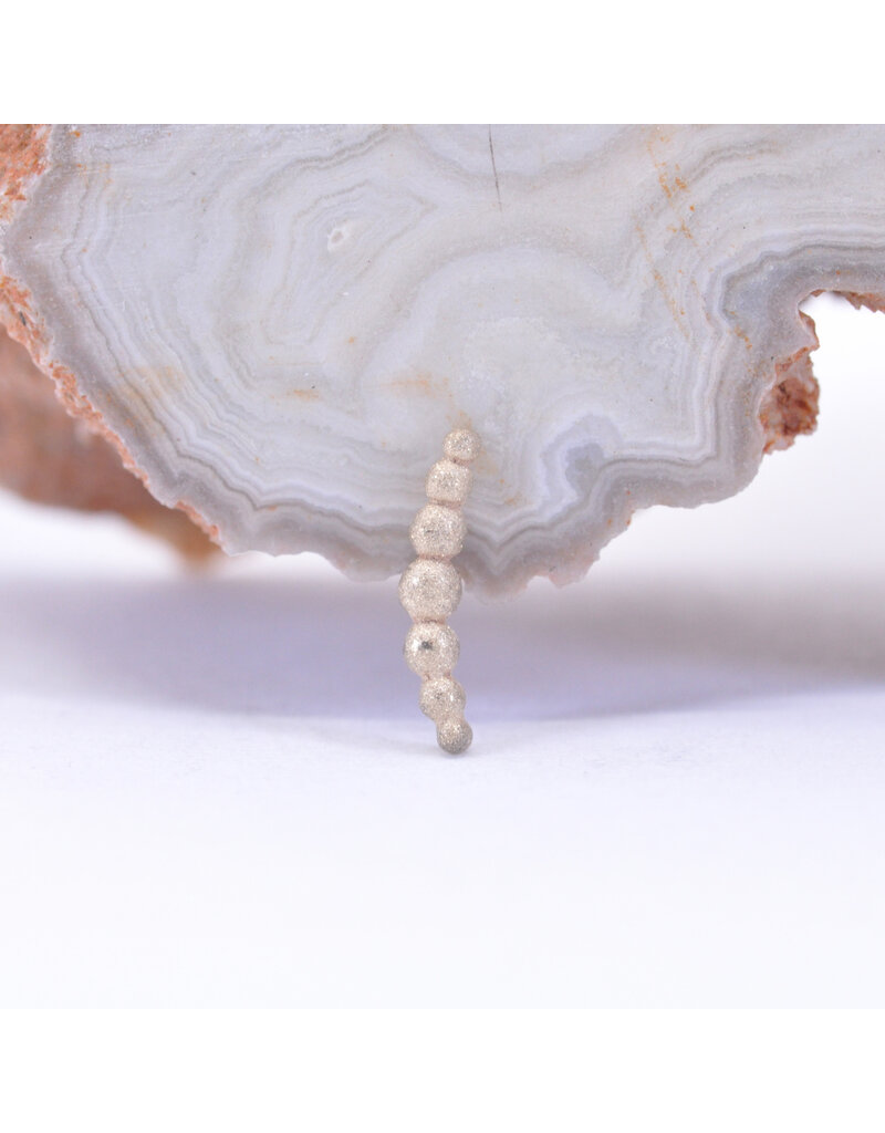 BVLA Sandblasted 7 Bead Arc in 14k Gold 16g Threaded Ends by BVLA!