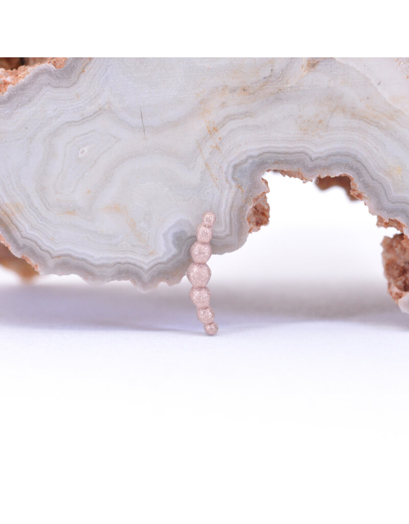 BVLA Sandblasted 7 Bead Arc in 14k Gold 16g Threaded Ends by BVLA!