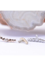 BVLA Sandblasted 7 Bead Arc in 14k Gold 16g Threaded Ends by BVLA!