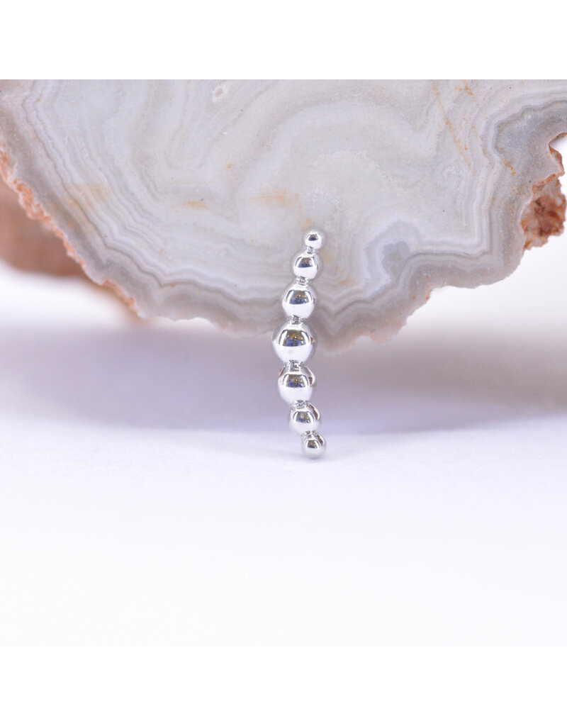 BVLA 7 Bead Arc in 14k Gold 16g Threaded Ends by BVLA!