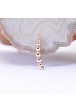 BVLA 7 Bead Arc in 14k Gold 16g Threaded Ends by BVLA!