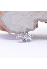 BVLA Half Mini Nova with CZ in 14k Gold 16g Threaded Ends by BVLA!