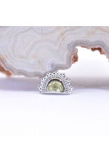 BVLA Afghan Moon with Genuine Grade AA Peridot in 14k White Gold 16g Threaded End by BVLA!
