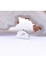 BVLA Afghan Moon with Genuine Grade AA Peridot in 14k White Gold 16g Threaded End by BVLA!