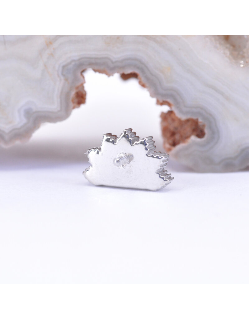 Himalia with Faceted Rainbow Moonstone White Gold 16g
