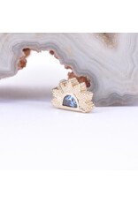 BVLA Himalia with Alexandrite in 14k Yellow Gold 16g Threaded End by BVLA!
