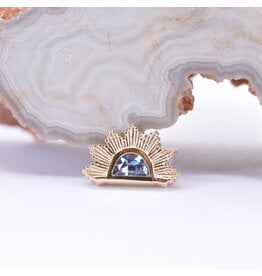 BVLA Himalia Alexandrite Yellow Gold 16g Threaded End