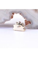 BVLA Himalia with Alexandrite in 14k Yellow Gold 16g Threaded End by BVLA!