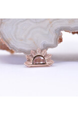 BVLA Himalia with Faceted Oregon Sunstone in 14k Rose Gold 16g Threaded End by BVLA!