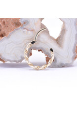 BVLA 16g 7/16" Miami Clicker Ring in 14k Yellow Gold by BVLA!