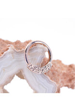 BVLA 16g Hammered Janna Seam Rings in 14k Gold by BVLA!