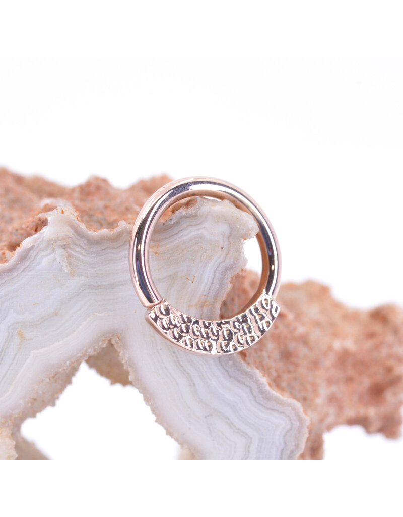 BVLA 16g Hammered Janna Seam Rings in 14k Gold by BVLA!