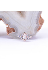 BVLA Embrace Marquise with CZ in 14k Gold Threadless Ends by BVLA!