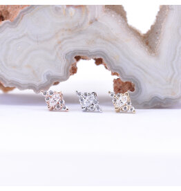 BVLA Embrace Marquise CZ 14k Gold Threadless Ends