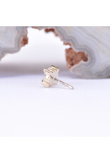 BVLA Embrace Marquise with CZ and Grade AA Peach Topaz in 14k Yellow Gold Threadless End by BVLA!