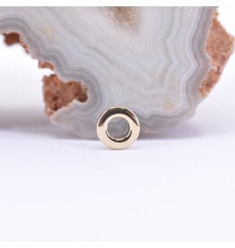 BVLA Open Circle 14k Gold Threadless Ends