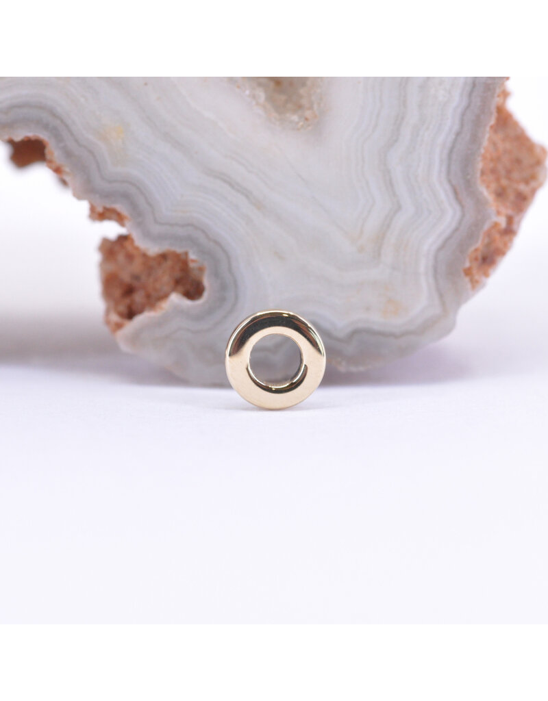 BVLA 4mm Polished Open Circle in 14k Gold Threadless Ends by BVLA!