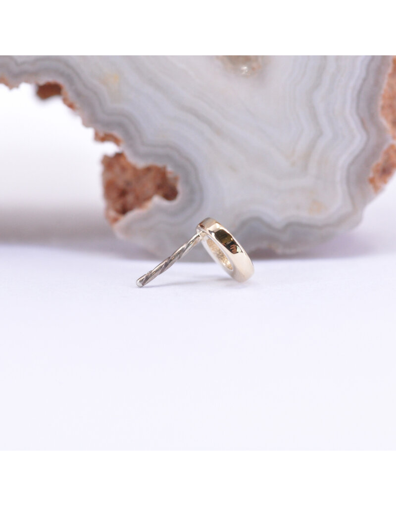 BVLA 4mm Polished Open Circle in 14k Gold Threadless Ends by BVLA!