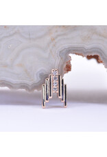 BVLA Roark with CZ in 14k Gold 16g Threaded Ends by BVLA!