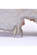 BVLA Roark with CZ in 14k Gold 16g Threaded Ends by BVLA!