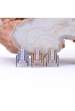 BVLA Roark with CZ in 14k Gold 16g Threaded Ends by BVLA!