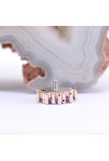 BVLA Pablito with Genuine Tanzanite in 14k Rose Gold 16g Threaded End by BVLA!