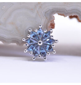 BVLA Pablito Alexandrite White Gold 16g Threaded End