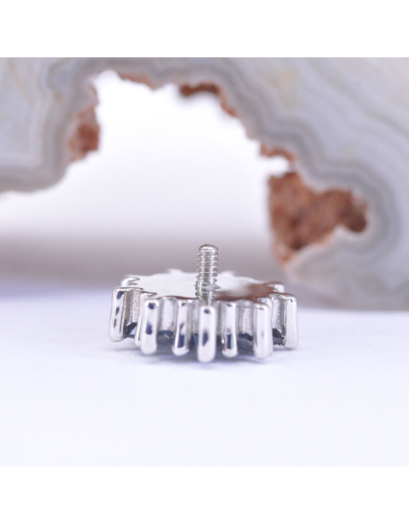BVLA Pablito with Alexandrite in 14k White Gold 16g Threaded End by BVLA!