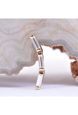 BVLA Trix 3 with CZ in 14k Gold 16g Threaded Ends by BVLA!