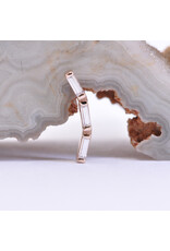 BVLA Trix 3 with CZ in 14k Gold 16g Threaded Ends by BVLA!