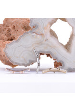Trix 3 with CZ in 14k Gold 16g Threaded Ends by BVLA! - Mint Trix 3 with CZ in 14k Gold 16g Threaded Ends by BVLA! - Mint