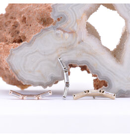 BVLA Trix CZ 14k Gold 16g Threaded Ends