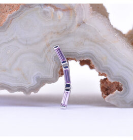BVLA Trix Light Pink Sapphire White Gold 16g Threaded End