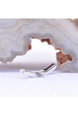 BVLA Trix 3 with Light Pink Sapphire in 14k White Gold 16g Threaded End by BVLA!