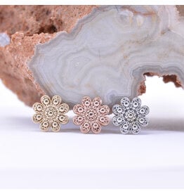 BVLA Casini 14k Gold 14g Threaded Ends