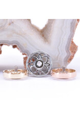BVLA 8mm Paloma Flower with CZ in 14k Gold 14g Threaded Ends by BVLA!