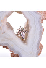BVLA Kite Borderline with CZ in 14k Gold 16g Threaded Ends by BVLA!