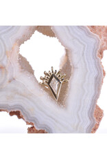 BVLA Kite Borderline with CZ in 14k Gold 16g Threaded Ends by BVLA!